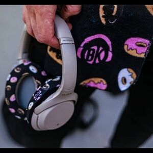 Beat Kicks Headphone Covers - Donut Print - Protective, Washable, x2 Sizes, New